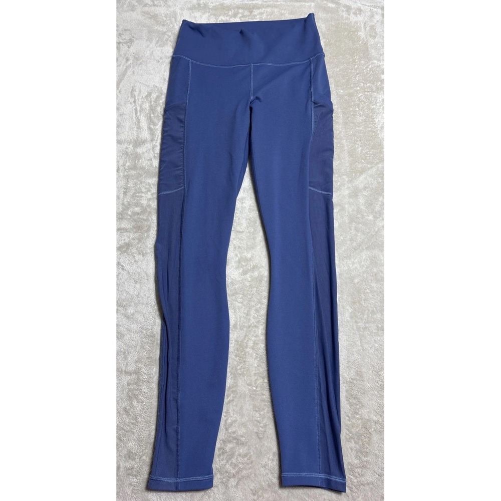 Fabletics PowerHold Womens Size Small Blue Mid Rise Compression Leggings